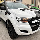 Raptor Style Bonnet Scoop black white fits Ford Ranger PX2 PX3 2015-2020