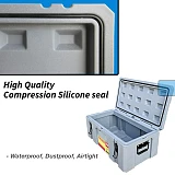90L Poly Tool Box Storage Grey