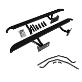 Heavy Duty Steel Side Steps / Rock Sliders with Brush Bars for Toyota Prado 120 Series 
