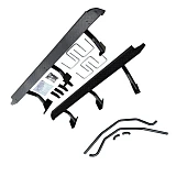 Heavy Duty Steel Side Steps / Rock Sliders with Brush Bars for Mitsubishi Triton ML MN 