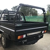 Pioneer Steel Tray with Trundle Drawer and Rear Ladder Rack Package for Dual Cab Ute 1850 x 1850