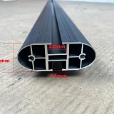 Heavy Duty Alloy 135x9.5cm Cross Bar with Bolts set Compatible with Canopy Gen1 and 2 Roof Rails