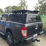 Original Tradecap Aluminium Canopy + Roof Rack Powder Coated - Ford Ranger PX123 & Mazda BT50 Powder Coated 