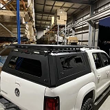 Steel Canopy VW Amarok 2010-2022 Gen 2 + with Pet Window Doors 