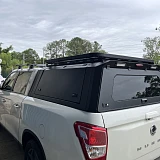 Gen 2 TRADECAP Steel Canopy WITH Roof Rack for SSANGYONG MUSSO LWB 2018+ Roof Rack, XLV Tub Only