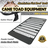 Aluminium Flat Roof Rack Full Length Gutter 2.2m fits Nissan Patrol GU GQ Landcruiser 80 70 4WD