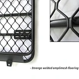 Aluminium Roof Rack Basket Full Length Gutter 2.2m fits Landcruiser 80 Nissan Patrol GU GQ MQ 4WD