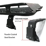 Aluminium Roof Rack Basket Full Length Gutter 2.2m fits Landcruiser 80 Nissan Patrol GU GQ MQ 4WD