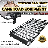 Aluminium Roof Rack Basket Full Length Gutter 2.2m fits Landcruiser 80 Nissan Patrol GU GQ MQ 4WD