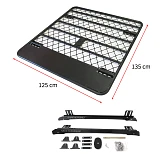 Roof Rack For Hilux Ranger Triton Navara Dmax Aluminium Dual Cab UTE Powder Coated 4WD Luggage Carrier