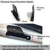 Tradesman Roof Rack for Hilux Ranger Triton Navara Dmax Aluminium Powder Coated Dual Cab UTE 4wd Luggage Basket Carrier