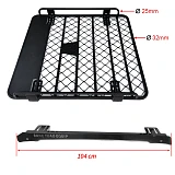 Tradesman Roof Rack for Hilux Ranger Triton Navara Dmax Aluminium Powder Coated Dual Cab UTE 4wd Luggage Basket Carrier