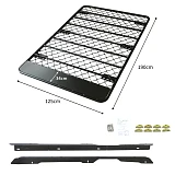 Flat Roof Rack Fits TOYOTA Land Cruiser 100 Aluminium Alloy Powder Coated Low Profile 4wd Luggage Carrier Trade