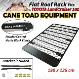 Flat Roof Rack Fits TOYOTA Land Cruiser 100 Aluminium Alloy Powder Coated Low Profile 4wd Luggage Carrier Trade