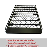 Roof Rack Fits Land Cruiser 100 Aluminium Alloy Powder Coated Tradesman Cargo 4wd Luggage Carrier Trade