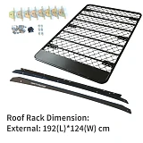 Roof Rack Fits Isuzu MU-X mux Aluminium Powder Coated Low Profile platform Alloy Hydronalium