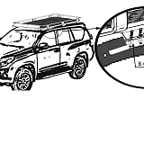 Roof Rack Basket Fits TOYOTA Prado 150 series Aluminium Alloy CARGO Hydronalium Cage