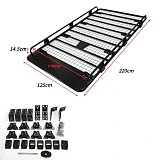 Tradesman Roof Rack Full Length Gutter Mounting Fits 2.2m fits Nissan Patrol GU GQ MQ Landcruiser 80 70 4WD
