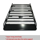 Tradesman Roof Rack Full Length Gutter Mounting Fits 2.2m fits Nissan Patrol GU GQ MQ Landcruiser 80 70 4WD