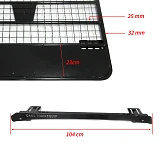 Roof Rack Fits TOYOTA Hilux 97-15 Ute Powder Coated Steel 4wd Luggage Basket Carrier Trade Low Profile