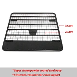 Roof Rack Fits TOYOTA Hilux 97-15 Ute Powder Coated Steel 4wd Luggage Basket Carrier Trade Low Profile