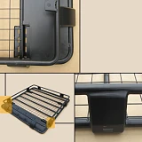 Roof Basket Fits TOYOTA Hilux Powder Coated Steel 4WD Cage Luggage Carrier Cargo