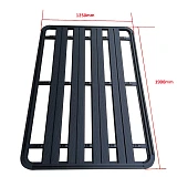 190x125cm Alloy Flat Roof Rack Platform Aluminium with Hardware for Canopy Mounting