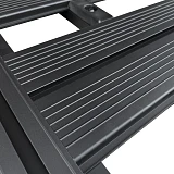 190x125cm Alloy Flat Roof Rack Platform Aluminium with Hardware for Canopy Mounting