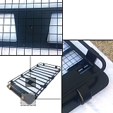 Roof Rack Basket Full Length Gutter Fit 220x 123cm fits Nissan Patrol GU GQ MQ Landcruiser 80