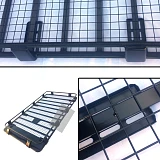 Roof Rack Basket Full Length Gutter Fit 220x 123cm fits Nissan Patrol GU GQ MQ Landcruiser 80