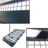 Roof Rack Basket Full Length Gutter Fit 220x 123cm fits Nissan Patrol GU GQ MQ Landcruiser 80