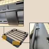 Roof Basket Fits TOYOTA Hilux Powder Coated Steel 4wd Luggage Basket Carrier Cargo