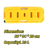 20L Jerry Can Fuel Container Heavy Duty With Holder Yellow Spare Container