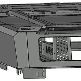Low Profile Steel Canopy Internal Front Shelving Molle Panel