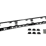 Full Length Roof Rack Backbone Mounting Rails for TOYOTA Landcruiser 200 series