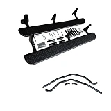 Heavy Duty Steel Side Steps / Rock Sliders with Brush Bars for Toyota Landcruiser 100 Series