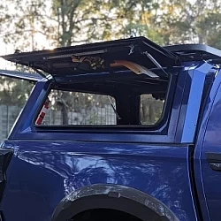 Gen 2 Steel Canopy for Mitsubishi Triton MV + with Pet Window Doors