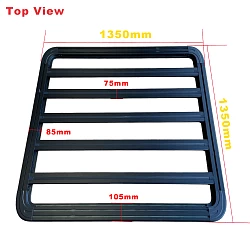 Universal Aluminum Roof Rack 135x135CM