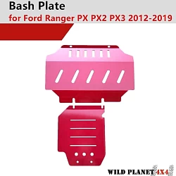 Front Sump Guard/Bash Plate Red