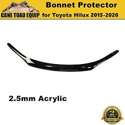 Bonnet Protector Guard for Toyota Hilux 2015-2020 N80 SR SR5 Tint Black 