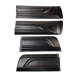 Side Door Body Molding Cladding Trim suit Toyota Hilux N80 15-20 ABS Black