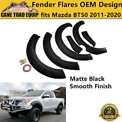 Fender Flares Matte Black OEM Style For Mazda BT50 BT-50 2011-2020 4WD Guard Arch