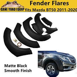 Fender Flares Matte Black Pocket Style kit for Mazda BT50 BT-50 2011-2020 Wheel Arches 4WD