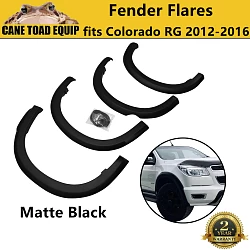 Fender Flares Guard Arch Cover Matte Black to suit Holden Colorado 2012-2016