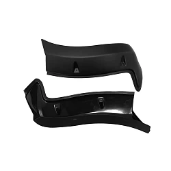 6" Bolted Matte black Fender Flares Set