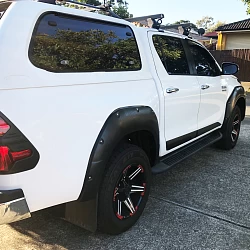 Fender Flares Jungle Style Matte Black Wheel Arch Cover fit Toyota Hilux 2015-2019 N80 4WD