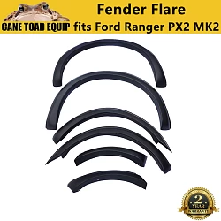 Fender Flare Kit Slim Matte Black Guard Trim Fits Ford Ranger PX2 MK2 2015-18