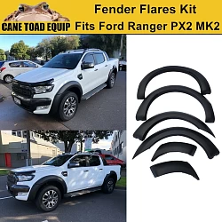 Fender Flares Kit fit Ford Ranger PX2 MK2 2015-2019 Matte Black OEM Design guard