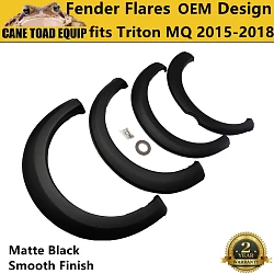 Fender Flares OEM Deisgn Matte Black fits Triton MQ 2015-2018 4WD Wheel Arche 4pcs