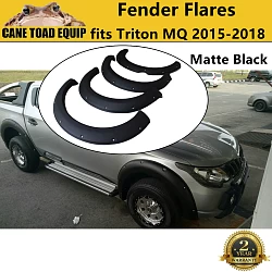 Jungle Flares off Road Guards to suit Mitsubishi Triton MQ 2015-2018 Matte Black